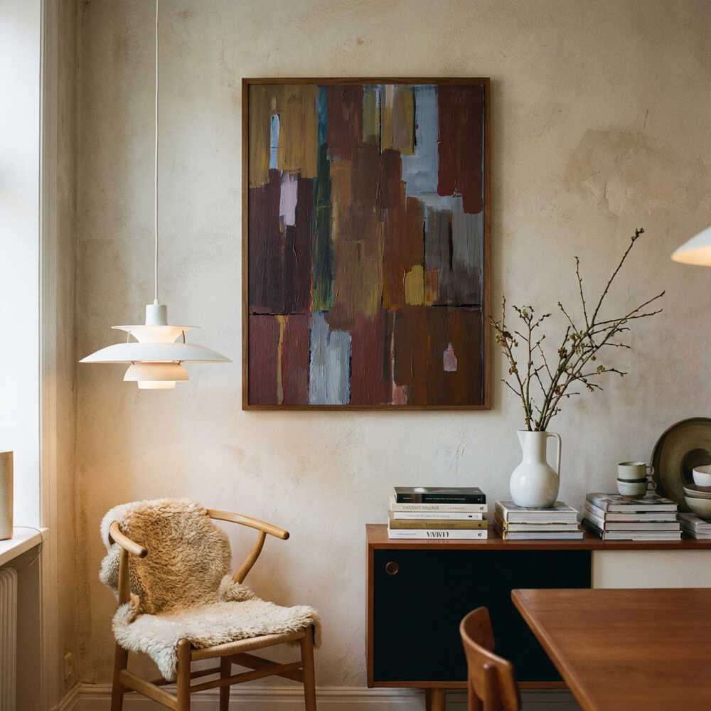 Earthy Color Blocks Poster