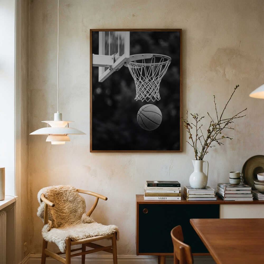 Basketballkurv Skud Plakat