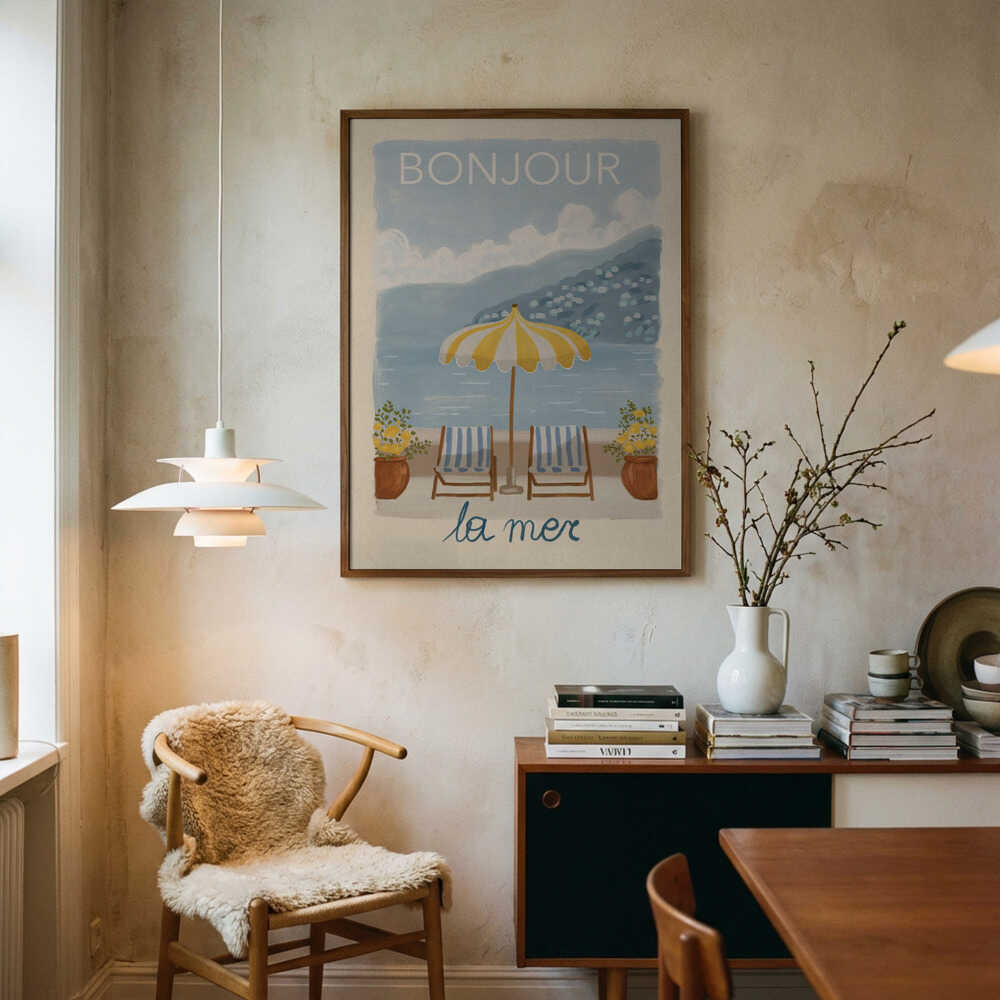 Bonjour La Mer Retreat-plakat
