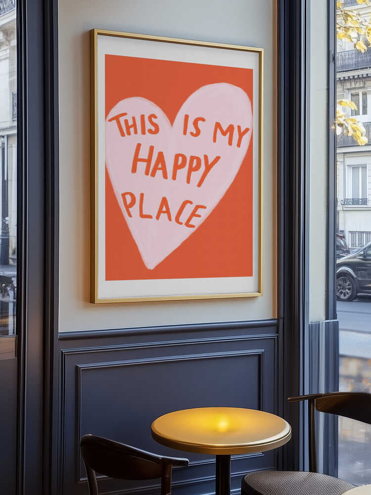 Happy Heart Message Poster
