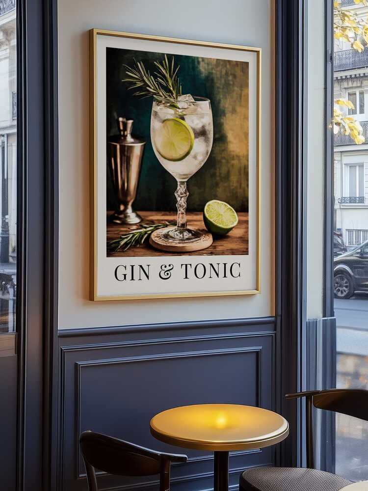 Gin & Tonic-plakat