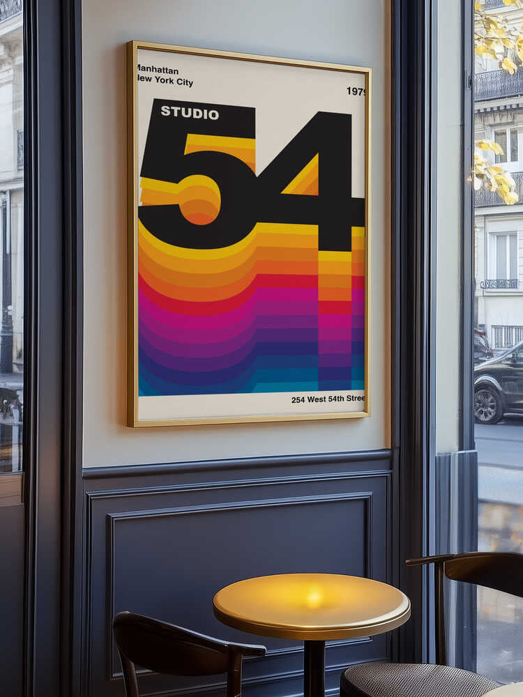 Studio 54 Retro Designplakat