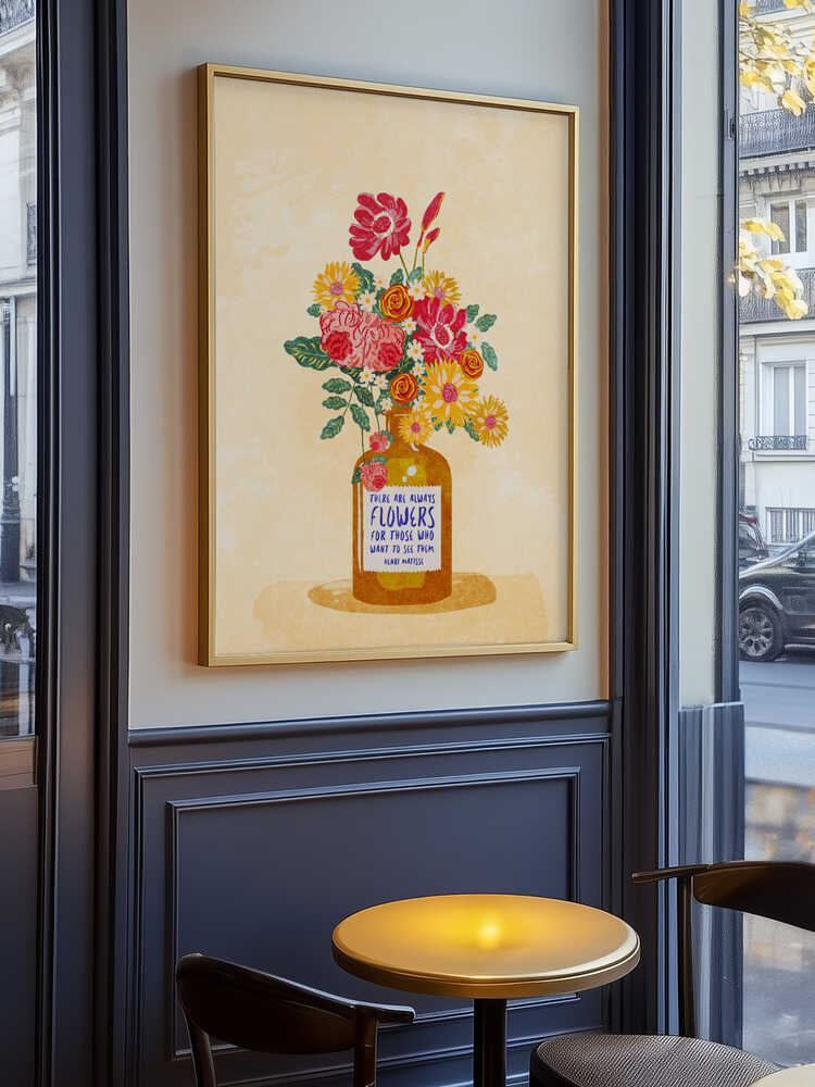 Altid blomster Plakat
