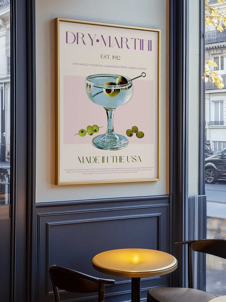 Classic Martini Charm Poster