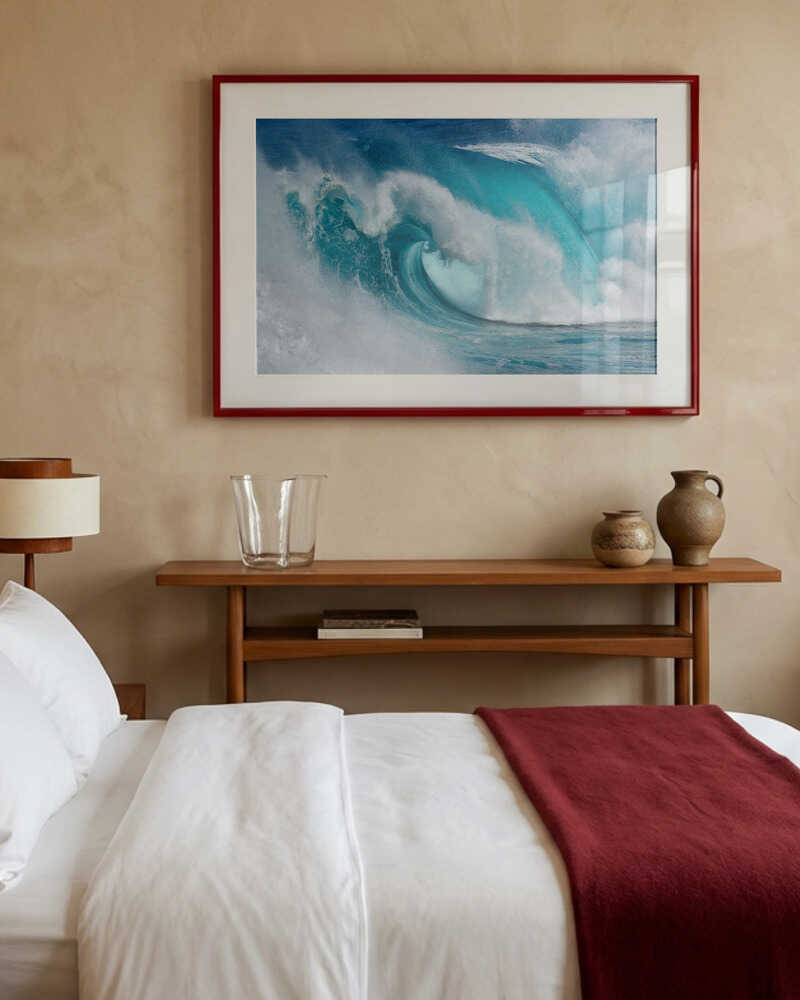 Når havet bliver til blåt ild Plakat