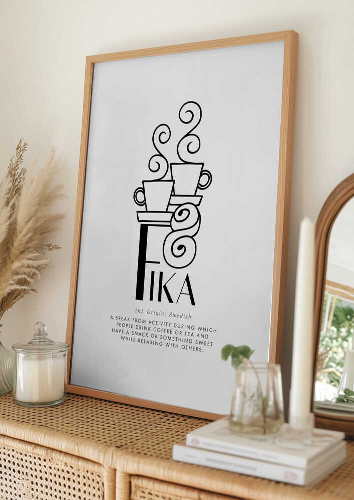 Svensk Fika Kaffepause Plakat