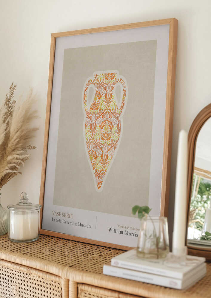 William Morris Ornate Vase Design Poster