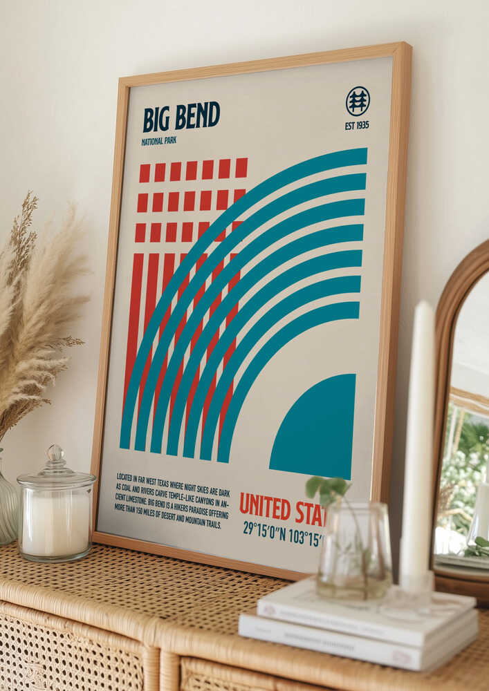 Big Bend Nationalpark Plakat