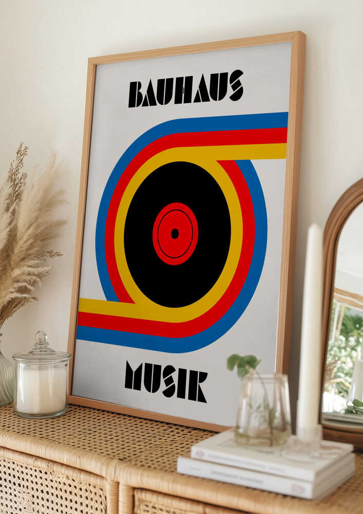 Bauhaus Music Record Poster