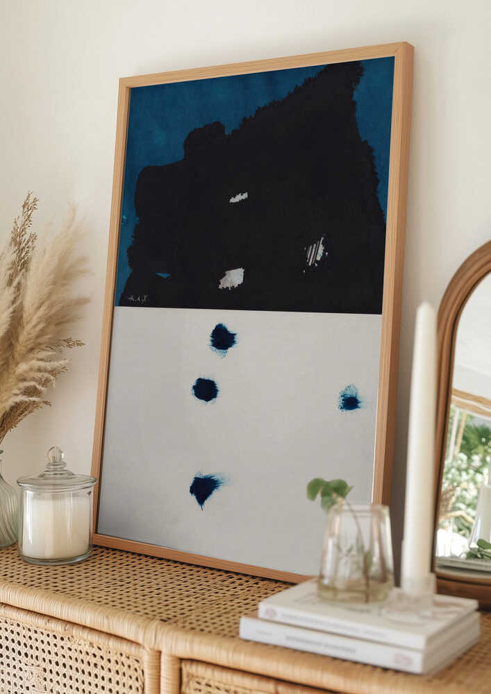 Indigo Ink Abstrakt Plakat