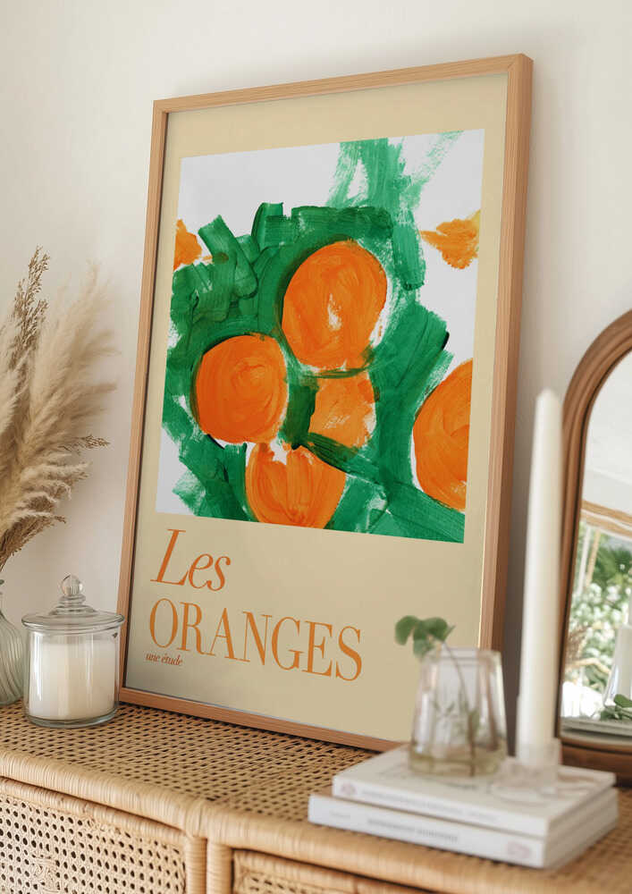 Vibrant Orange Study Poster
