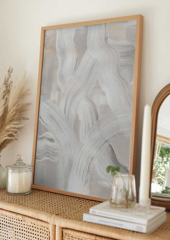 Abstract Brush Strokes 126 Poster
