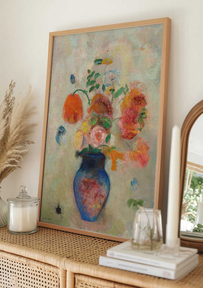 Stor Vase Med Blomster Plakat
