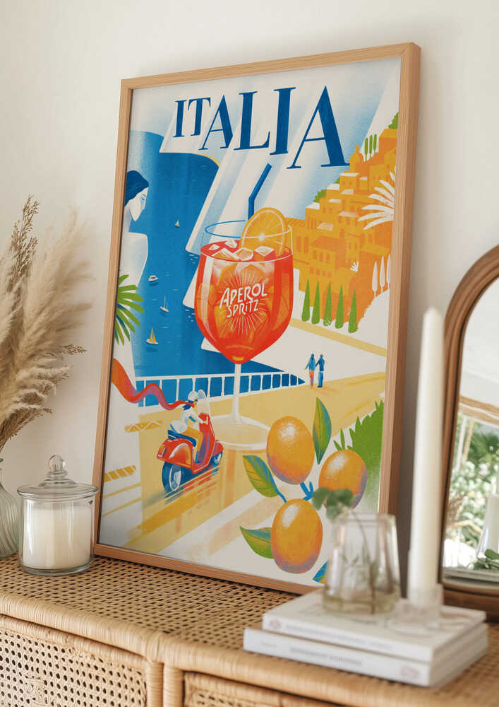Italiensk Sommerkyst Plakat