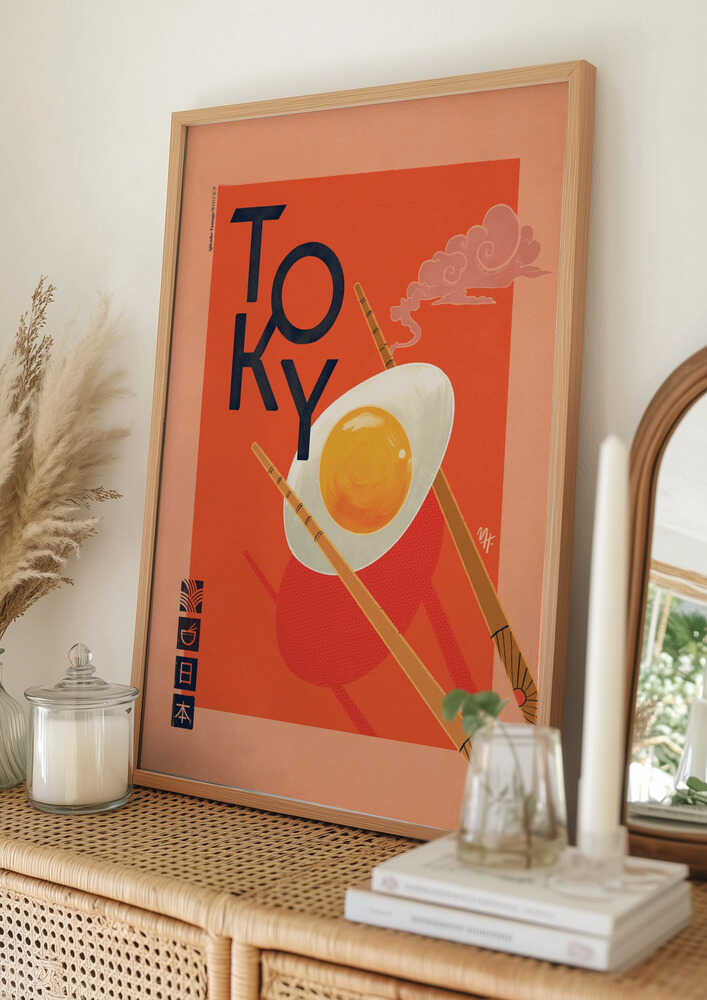 Tokyo Ramen Æg Plakat