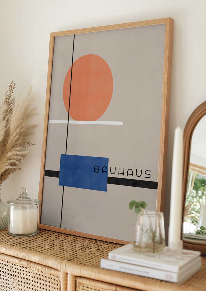 Modern Bauhaus Abstract Geometry Poster