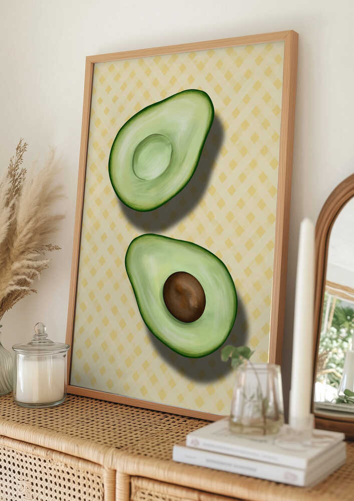 Fresh Avocado Halves Poster