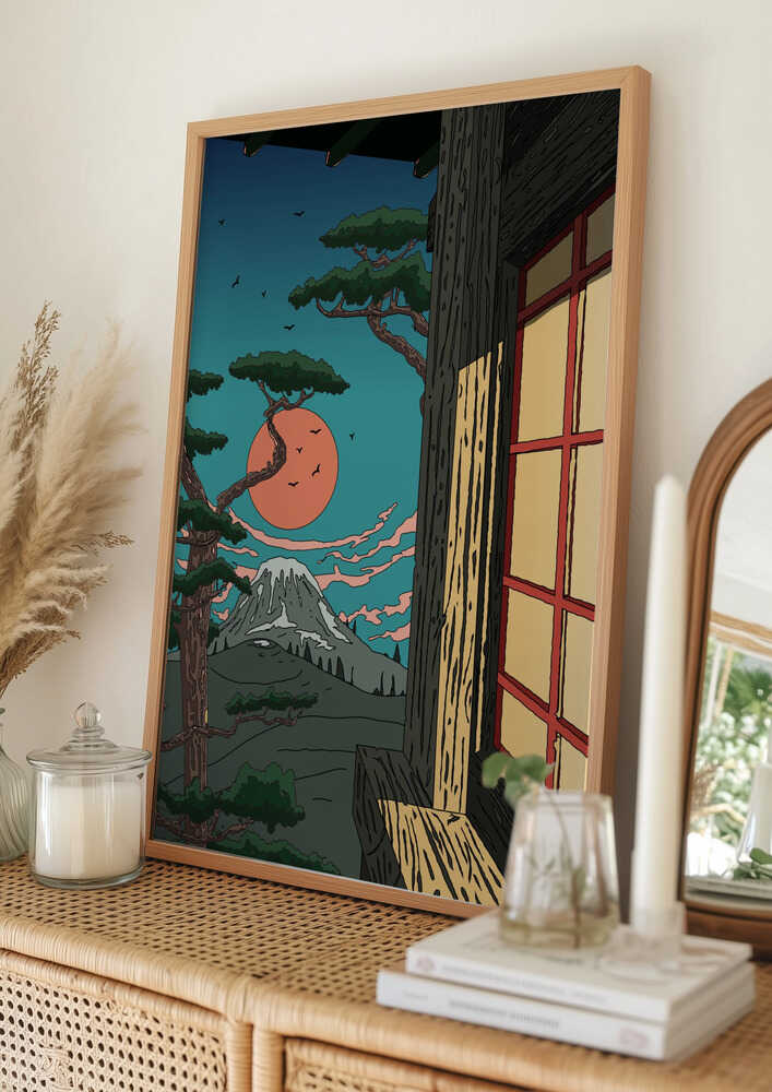 Japansk Bjergro Plakat