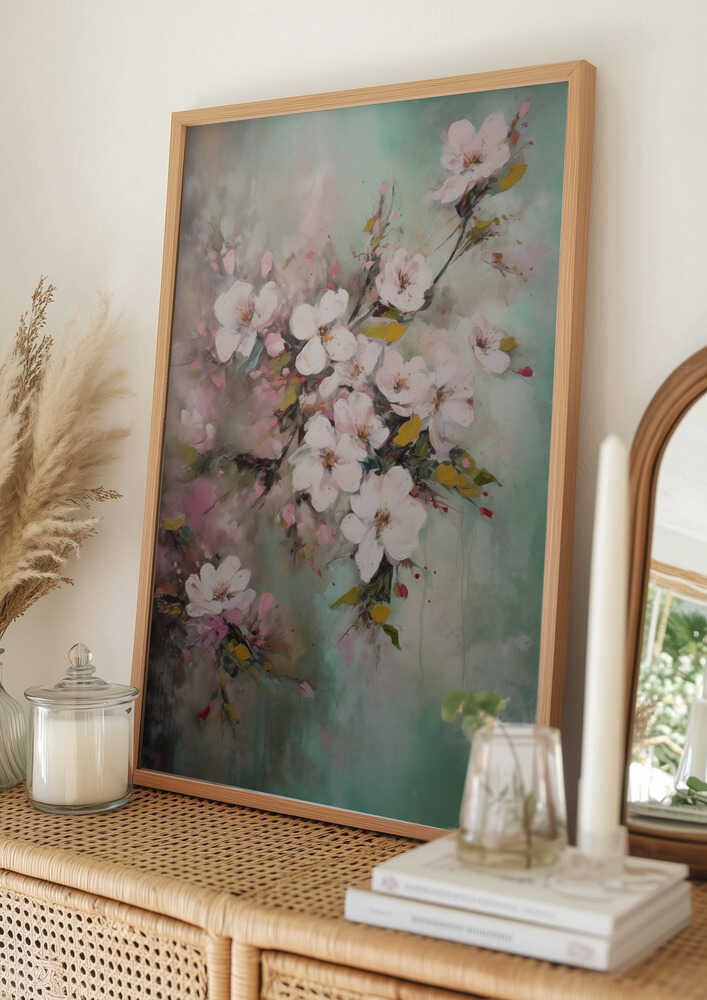 Bløde Forårsblomster Plakat