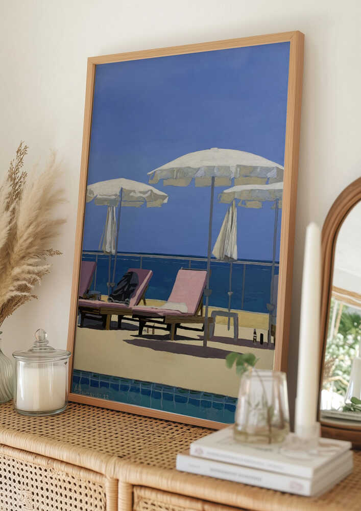 Sommerstrandliggestole Plakat