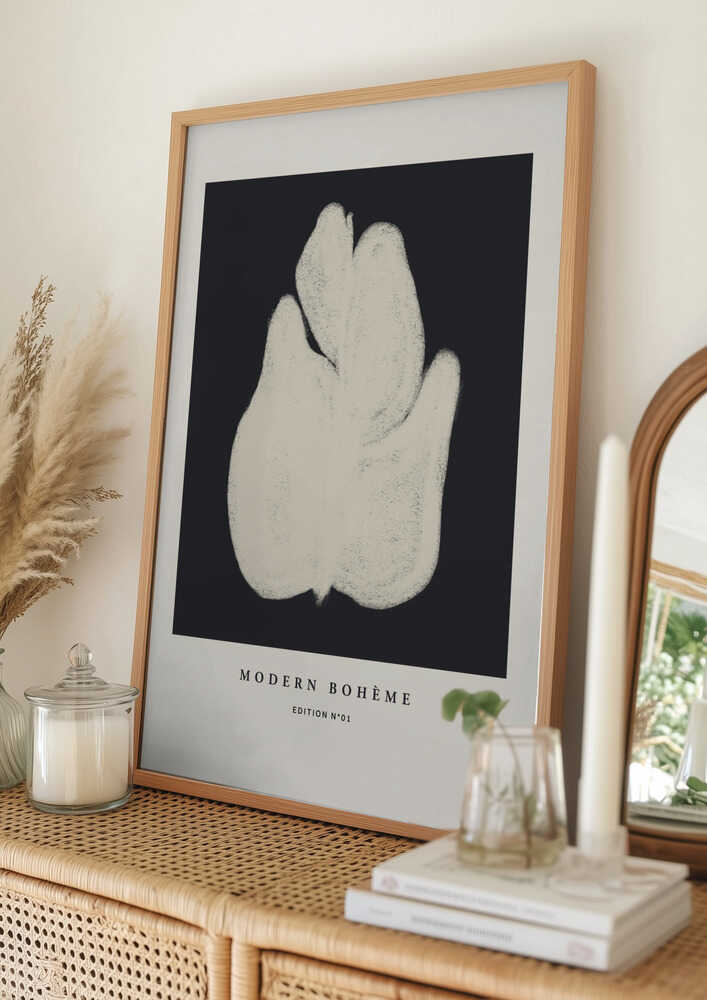 Abstrakt blomsterplakat