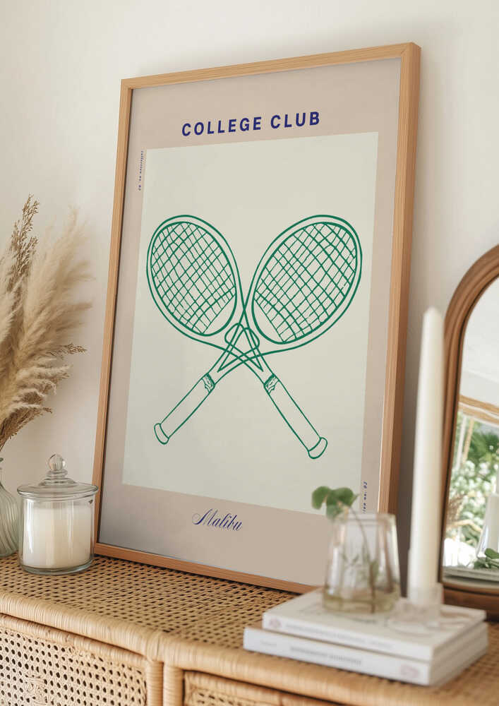 Vintage Tennis Vibes Poster