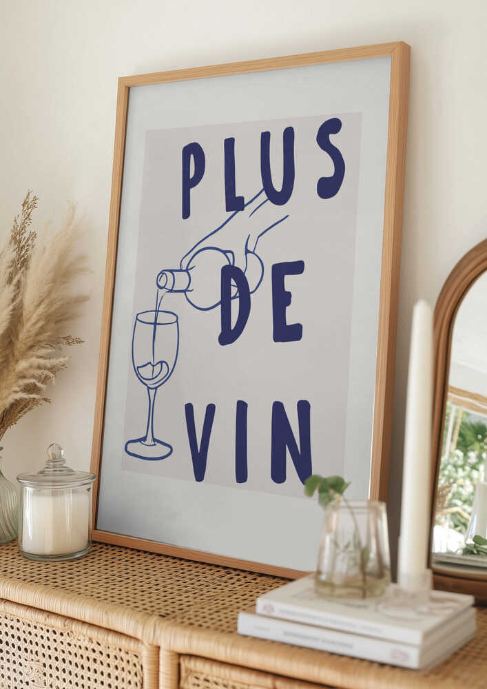 Plakat: Vin hældes op