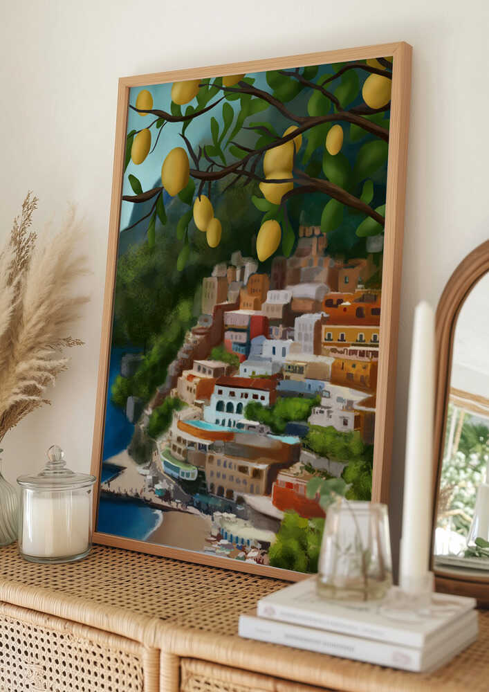 Plakat: Citronkyst-udsigt