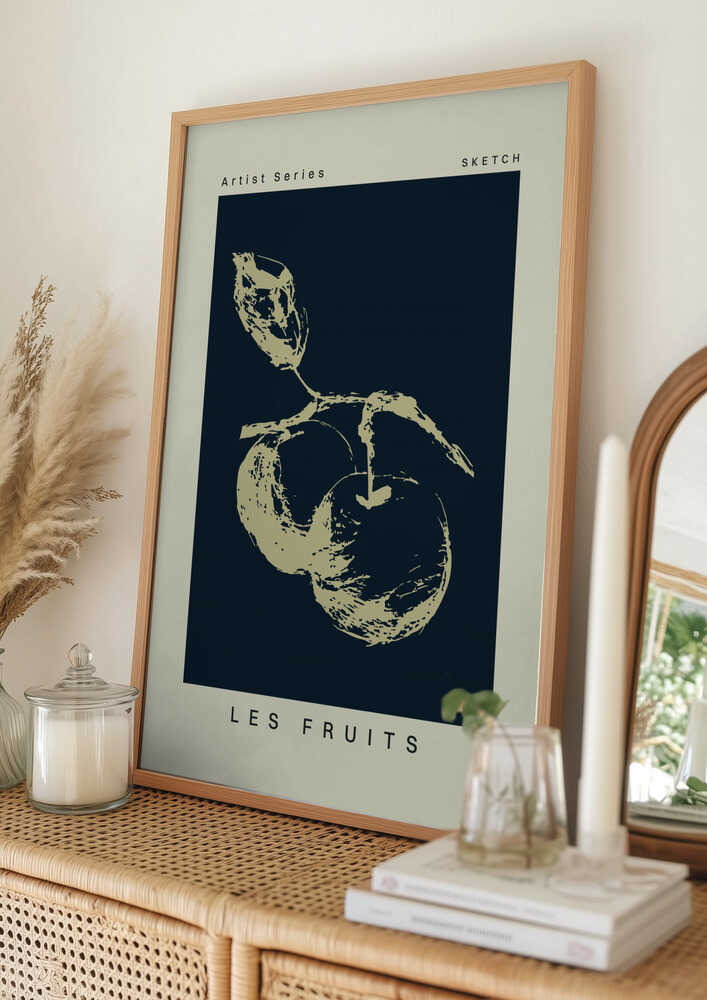 Les fruits sketch Poster