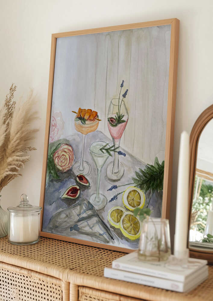 Soft Summer Drinks Poster