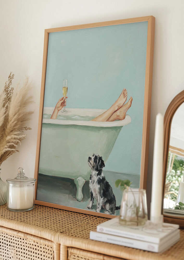 Prosecco i badekarret plakat