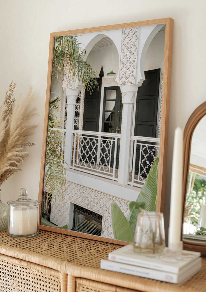 Moroccan Balcony Architecture Poster