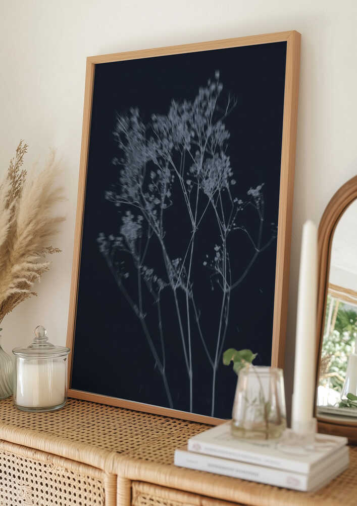 Indigo Botanical Grace Plakat