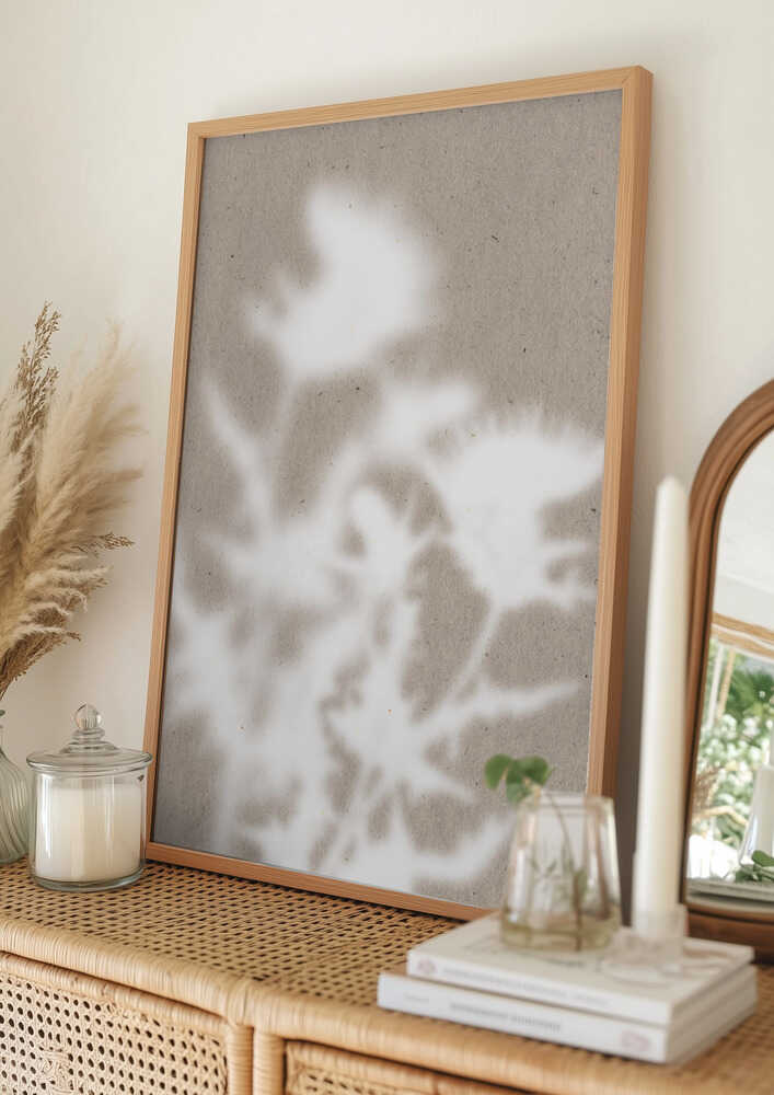 Plakat med bløde botaniske skygger