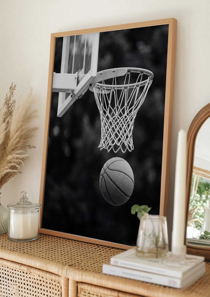 Basketballkurv Skud Plakat