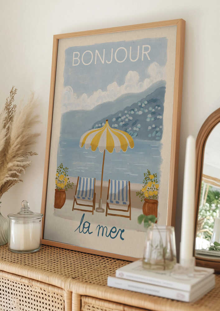 Bonjour La Mer Retreat-plakat