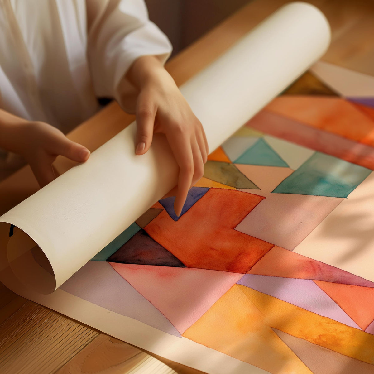 Paul Klee Geometriske Former Plakat – Abstrakt Farvekomposition