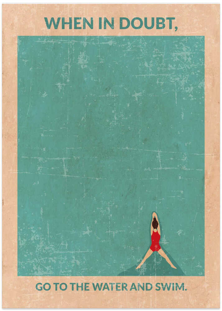 Open Water Standard Wall Art Poster
