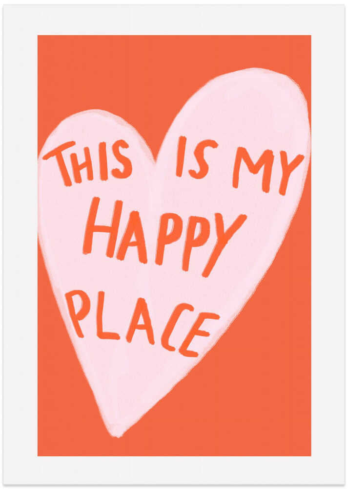 Happy Heart Message Poster
