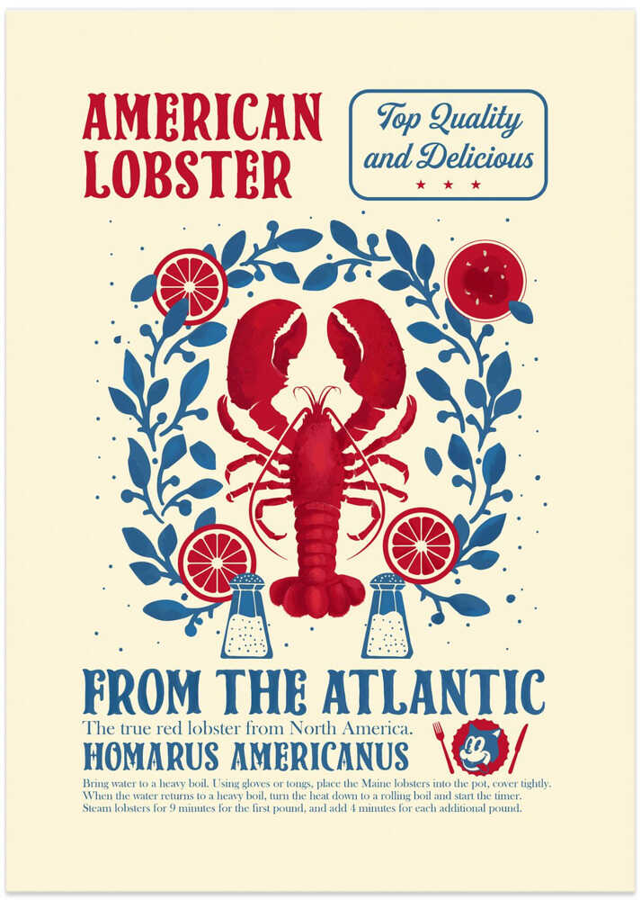 Lobster kitchen print Poster