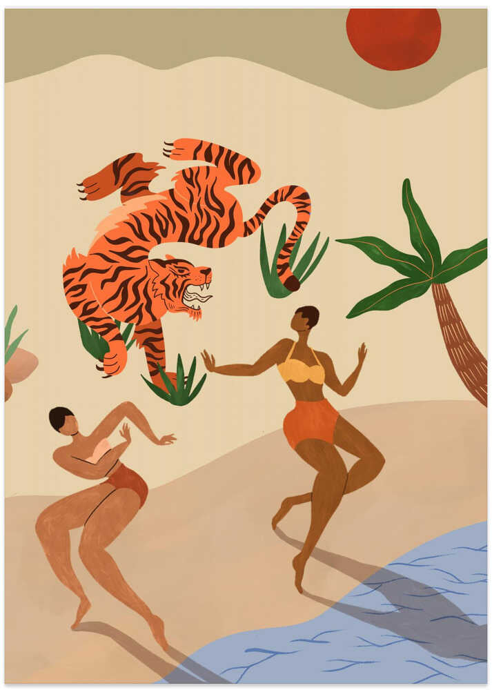 Dancing Tiger Poster