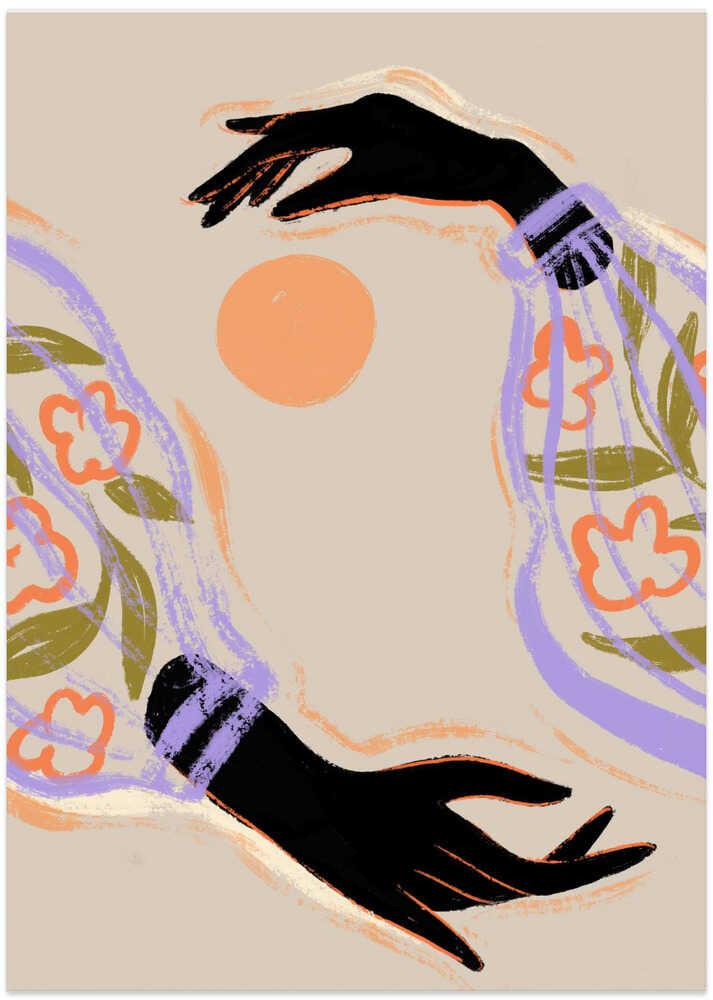 Omfavn solen-plakat
