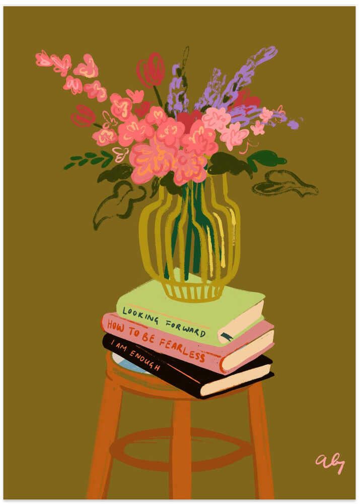 Floral Vase Poster
