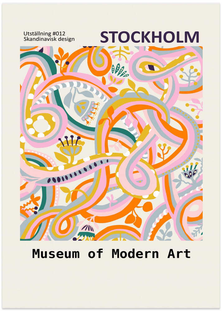 Botanical dopamine Exhibition Stockholm Poster