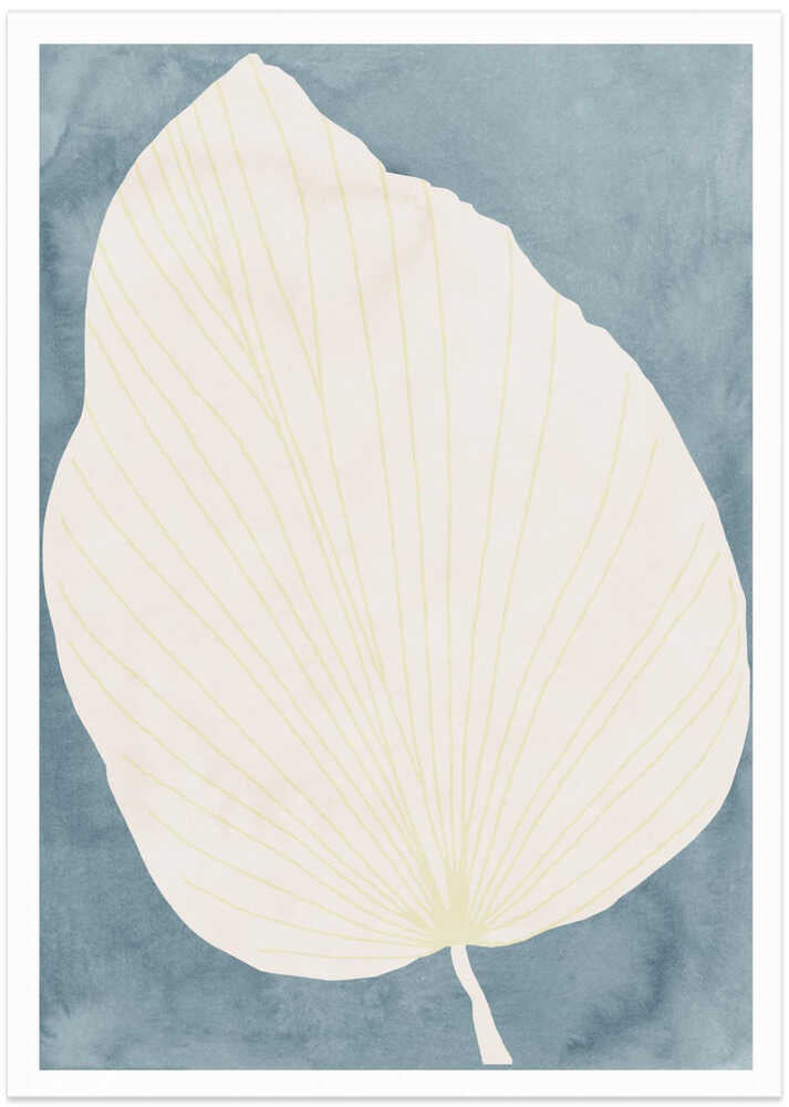 Illustration Of A Large Leaf Poster