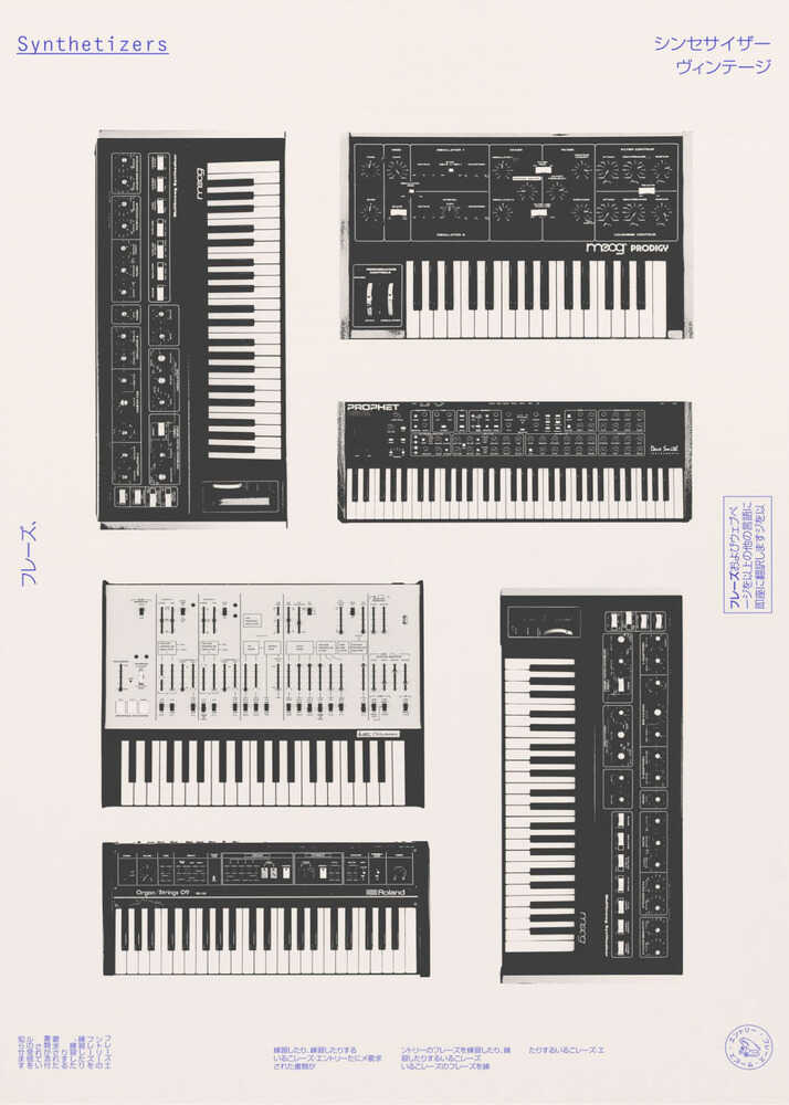 Plakat: Vintage Synthesizer Samling