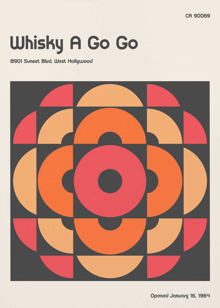 Whisky a Go Go Retroplakat