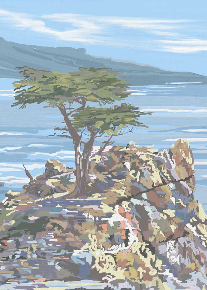 Ensoms Cypress havudsigt plakat