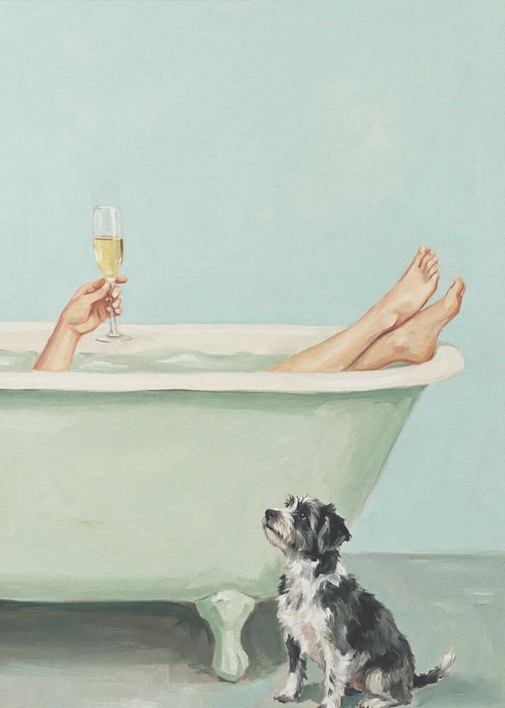 Prosecco i badekarret plakat
