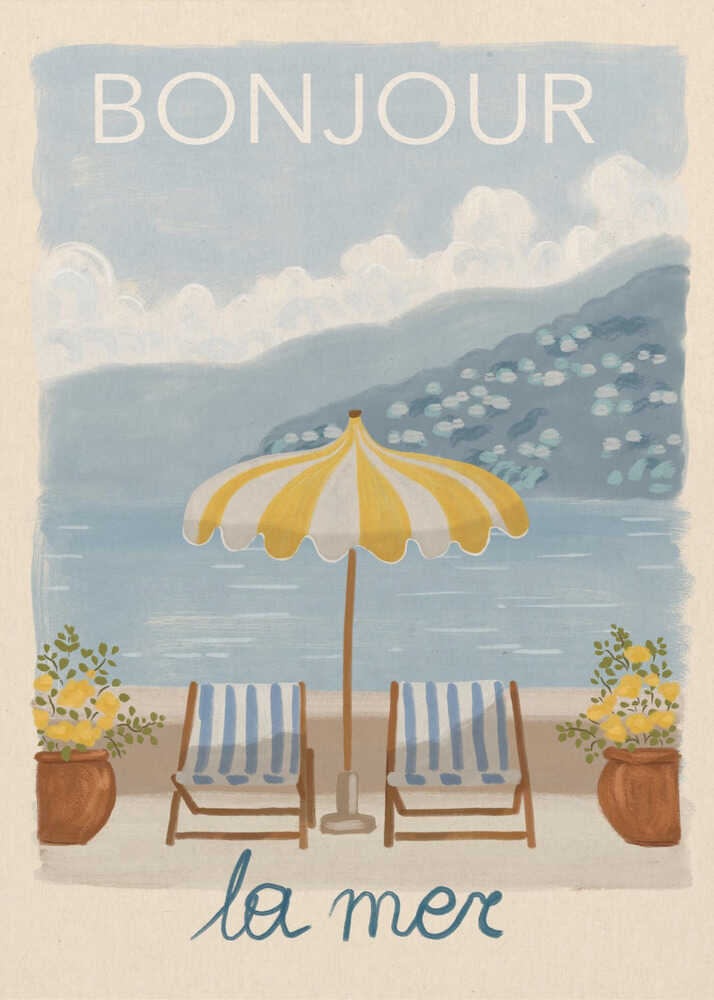 Bonjour La Mer Retreat-plakat